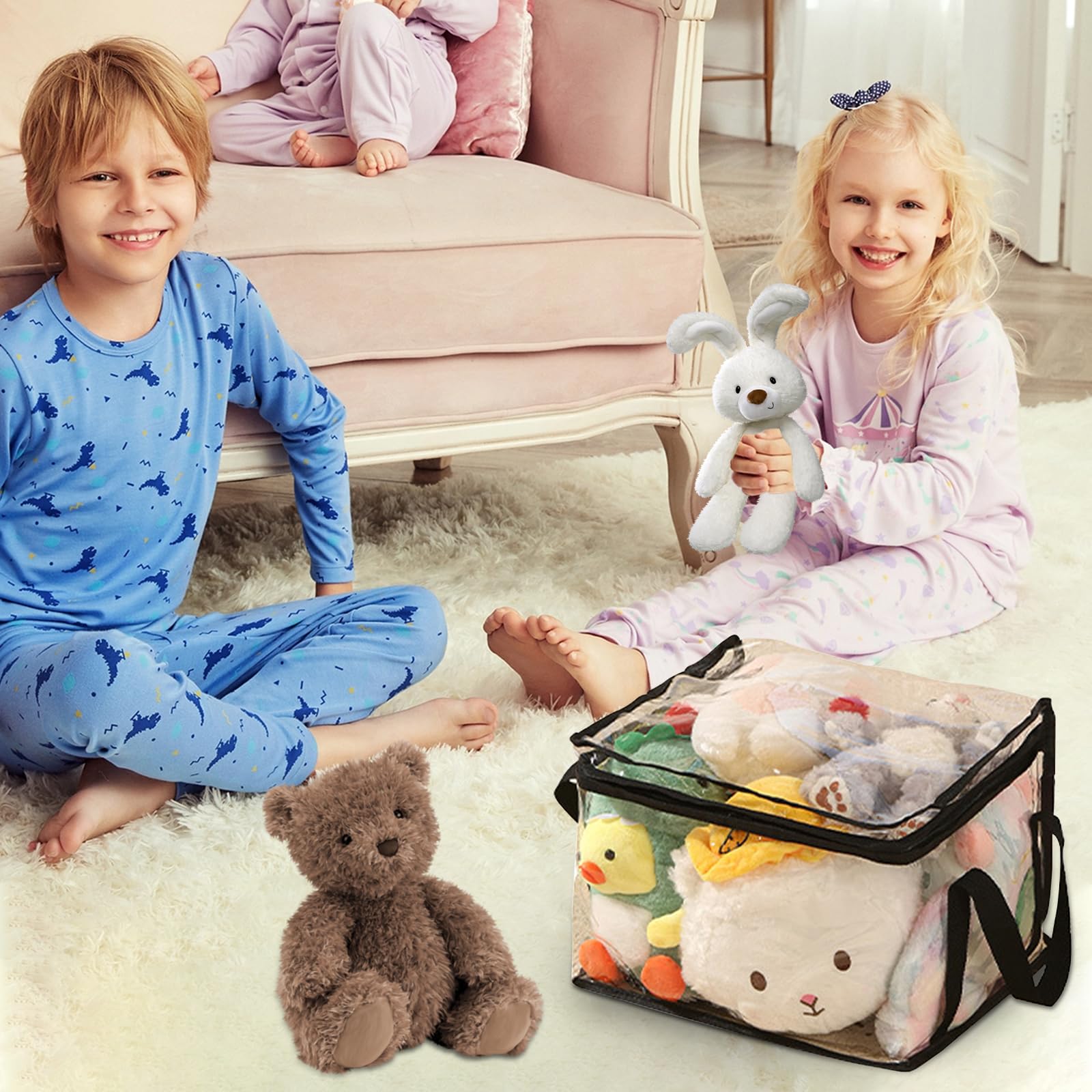 GEMWONDER easy-clean bag wipes clean after playtime