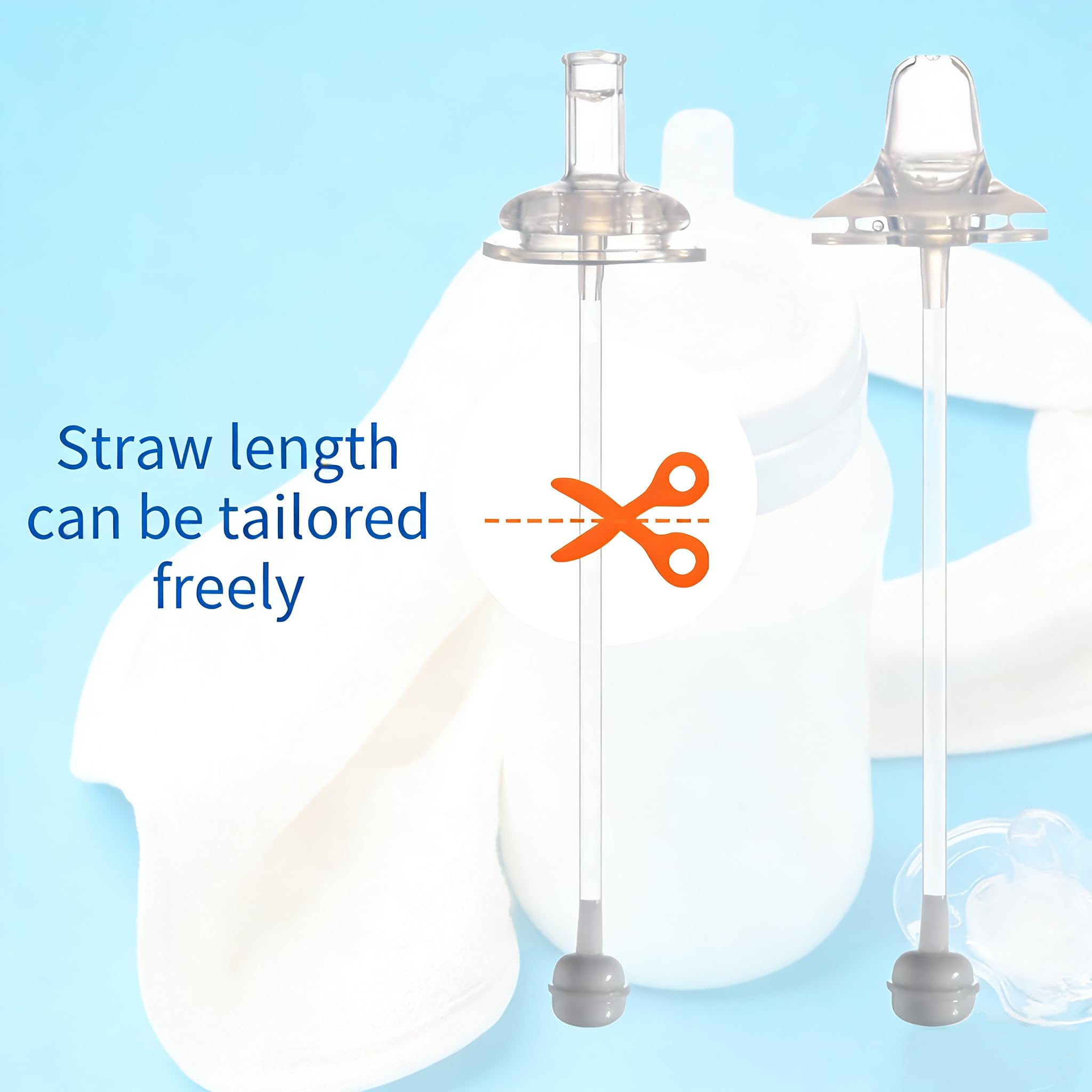 Generic 2Pack sippy cup conversion kit leak-proof cross-over design reduces spills.