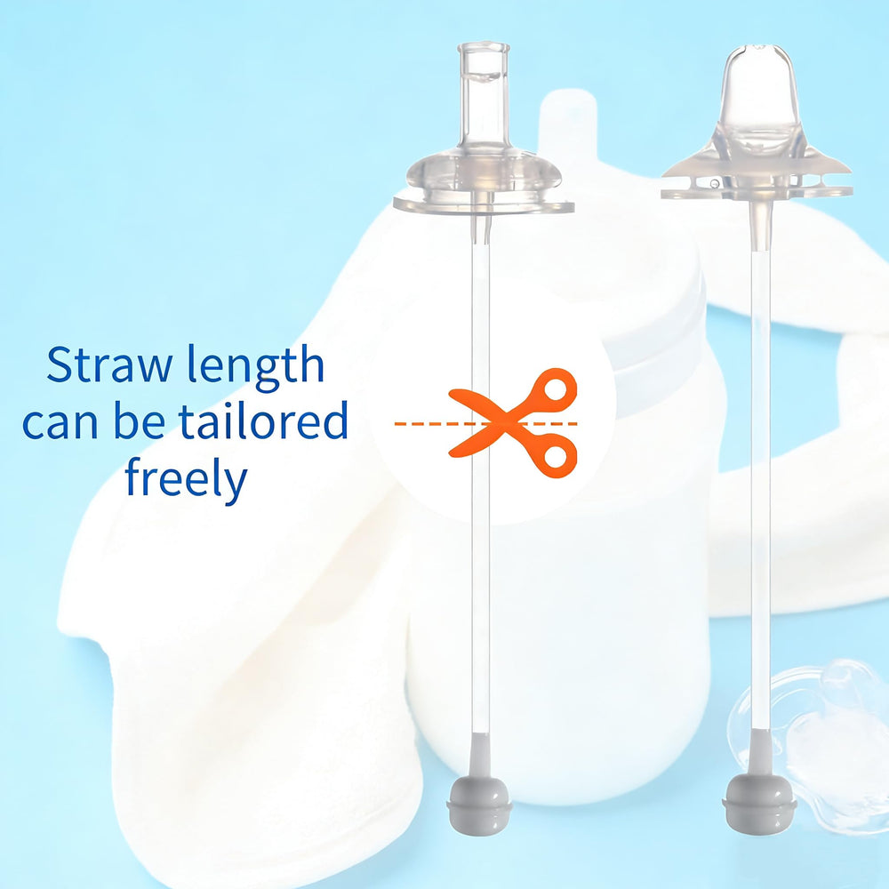 Generic 2Pack sippy cup conversion kit leak-proof cross-over design reduces spills.