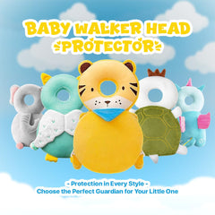 Generic baby head protector backpack is machine washable for easy care.