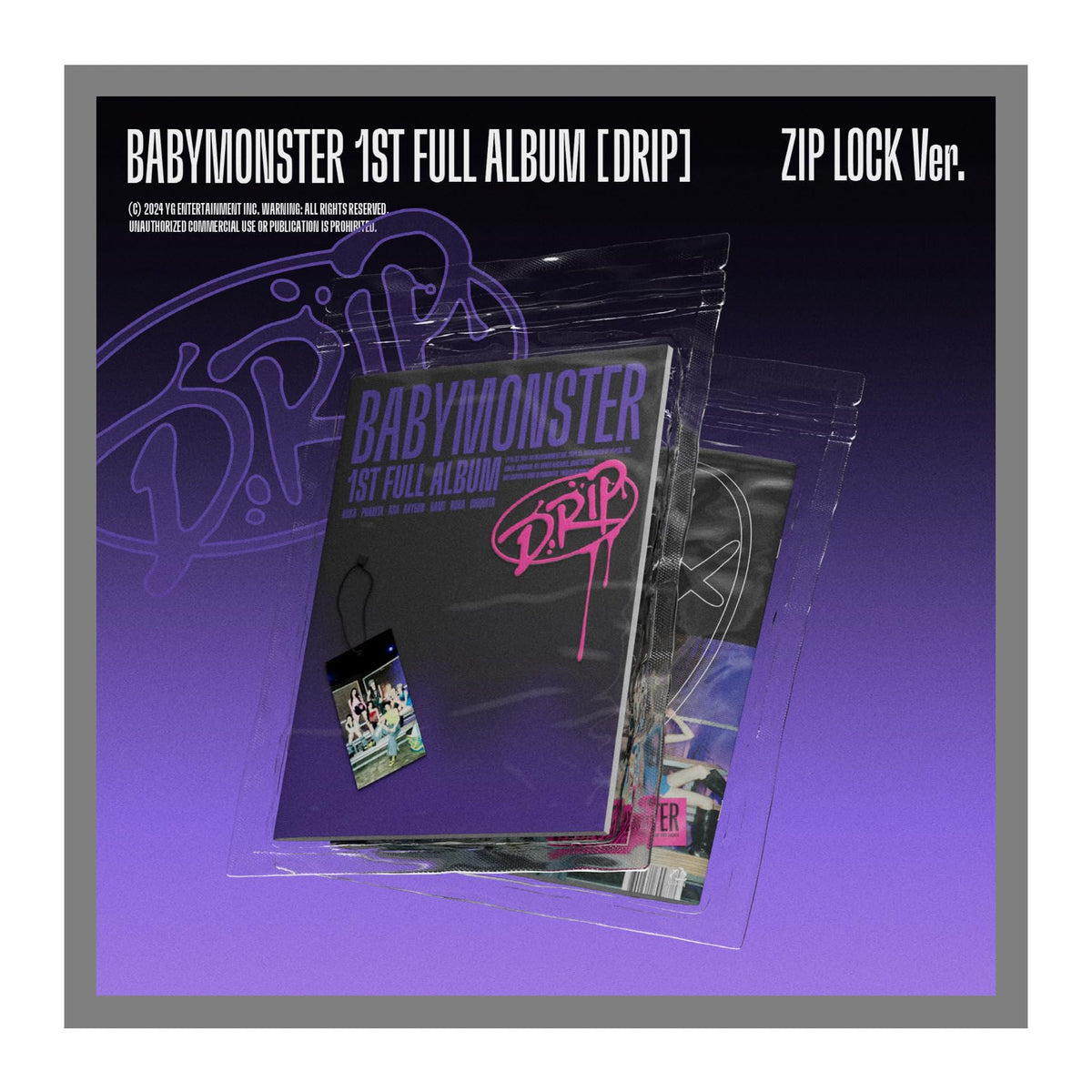 Generic BABYMONSTER DRIP album cover showcasing premium packaging for collectors.