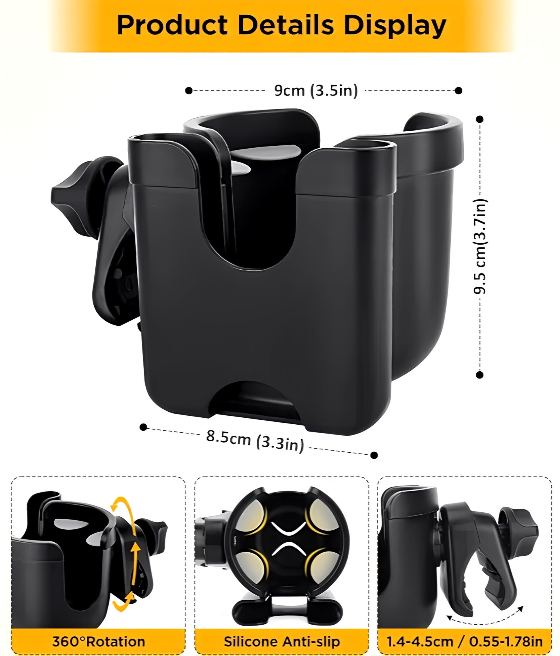 Generic accessory helps busy parents stay organized while on the move.