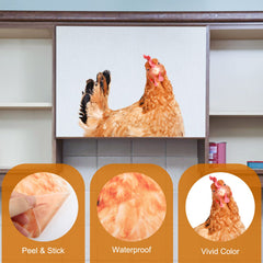 Generic chicken wall decals bedroom soft matte finish create cozy wall accents