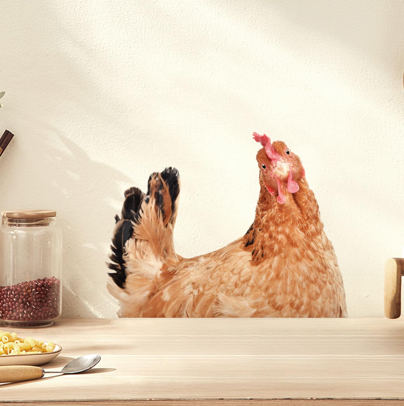 Generic chicken wall decals kitchen peel and stick for easy decor on smooth walls