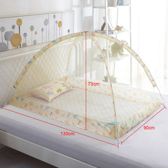 Generic crib netting arch canopy lets baby enjoy a wide, safe view.