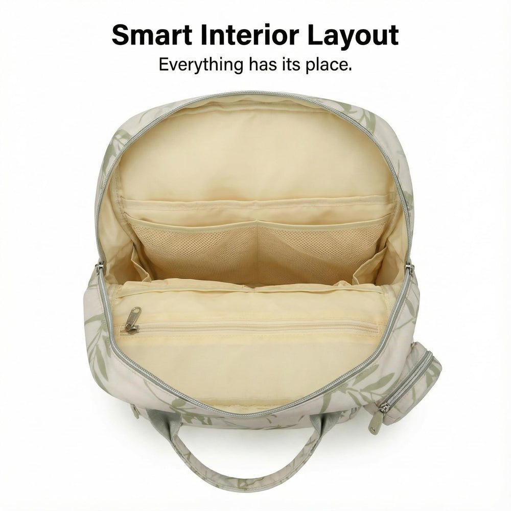 Generic Diaper Bag Backpack front insulated pocket keeps bottles cool