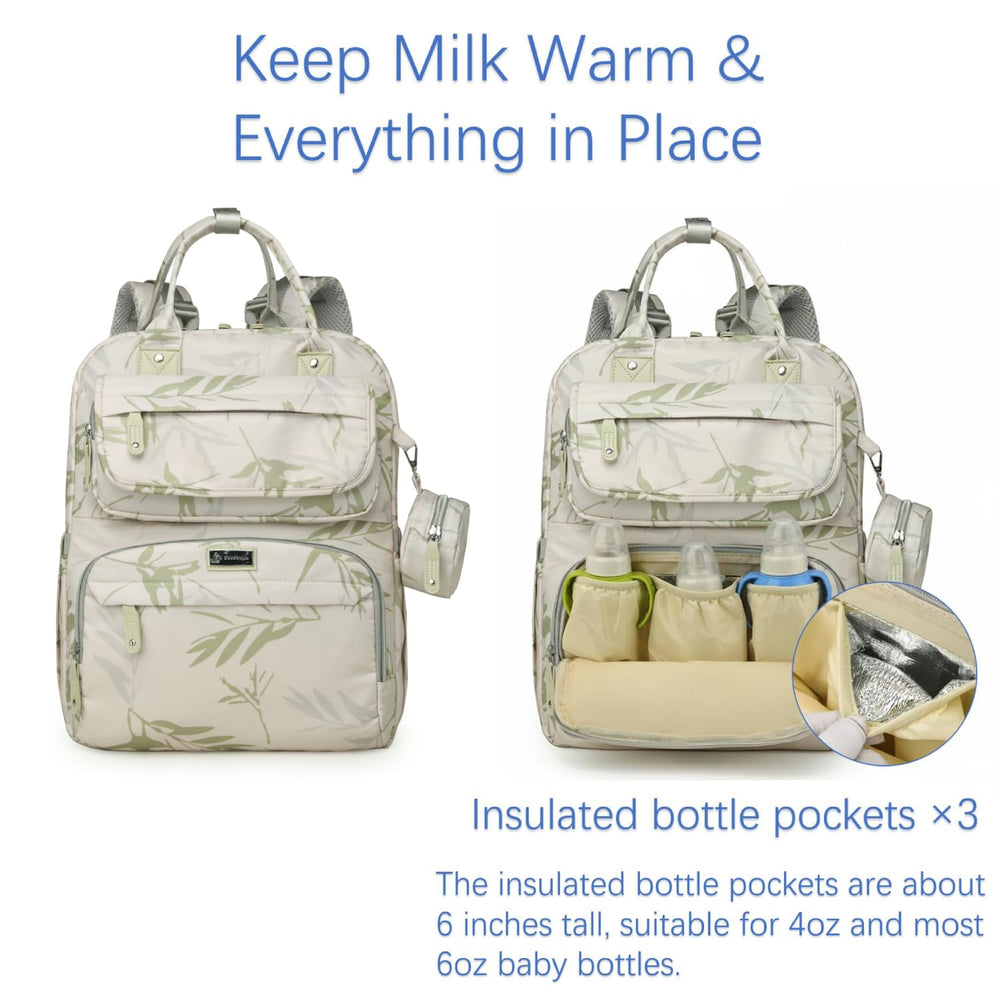 Generic Diaper Bag Backpack luggage sleeve slides over a suitcase handle