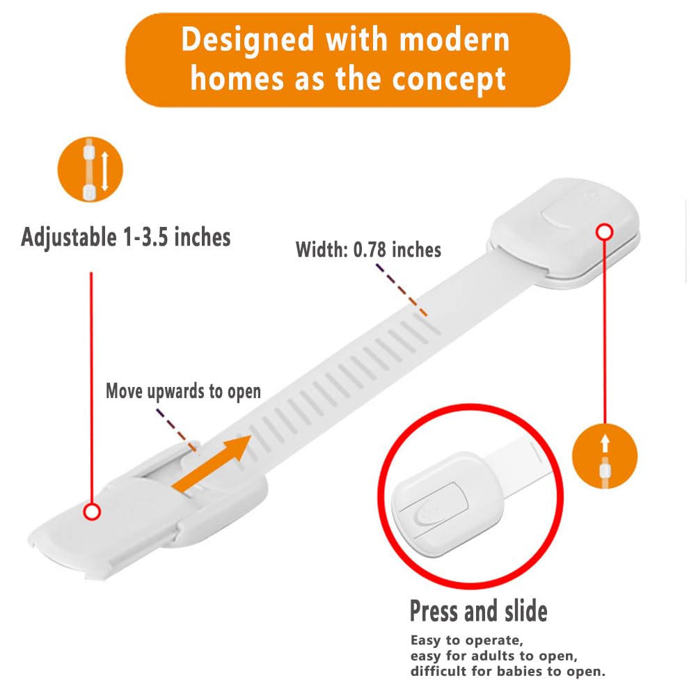 Generic drawer latch with 3M adhesive for quick installation.