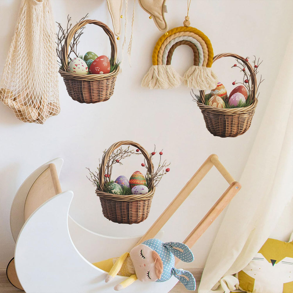 Generic Easter wall stickers suitable for cafes and offices as festive decor.