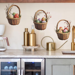 Generic Easter wall stickers are waterproof and wipe-clean for lasting use.