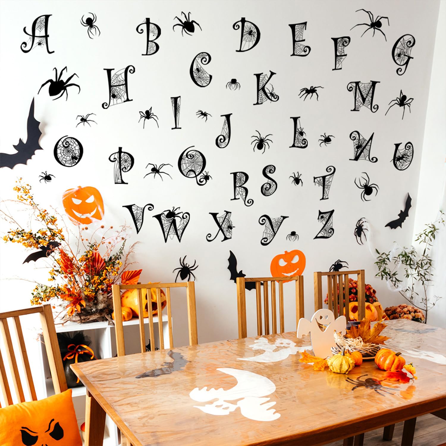 Generic Halloween decals for doors, windows, and walls