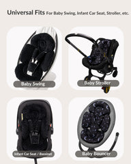 Generic infant seat insert breathable mesh back for cooler use.