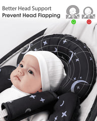 Generic infant seat insert reversible plush velvet front for warmth.
