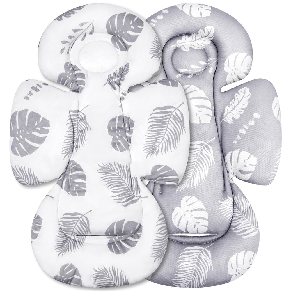 Machine washable care details for Generic Infant Seat Insert in Grey Leaf