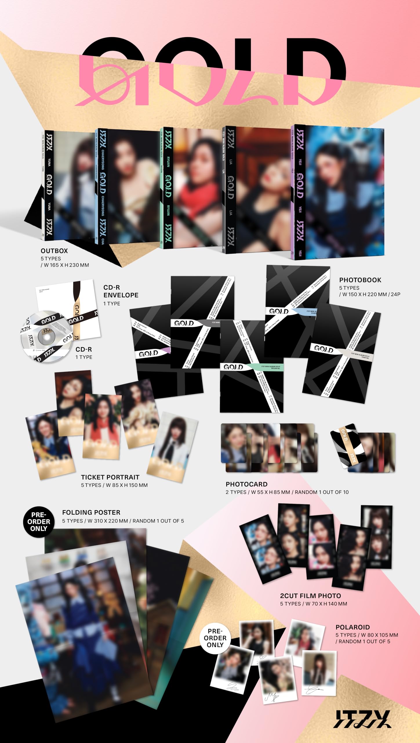 Generic IT'ZY 9th mini album back cover shows premium packaging.