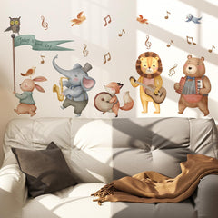 Generic Jungle Baby Animals safari wall stickers create a forest scene in any space.