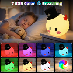 Generic Monster Night Light demonstrates Candle Light, Flickering, and Breathing modes.