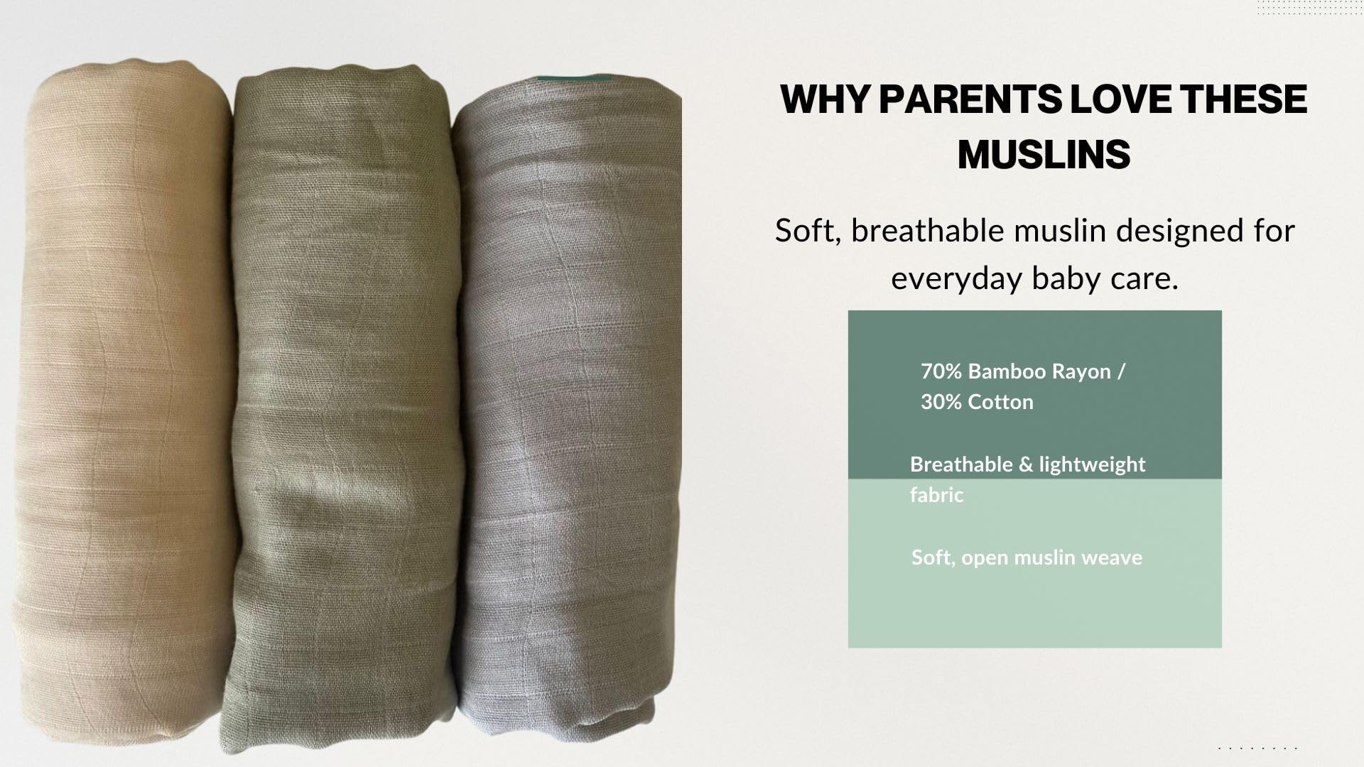 Generic Muslin Swaddle Blanket OEKO-TEX certified; safe option for sensitive newborn skin.