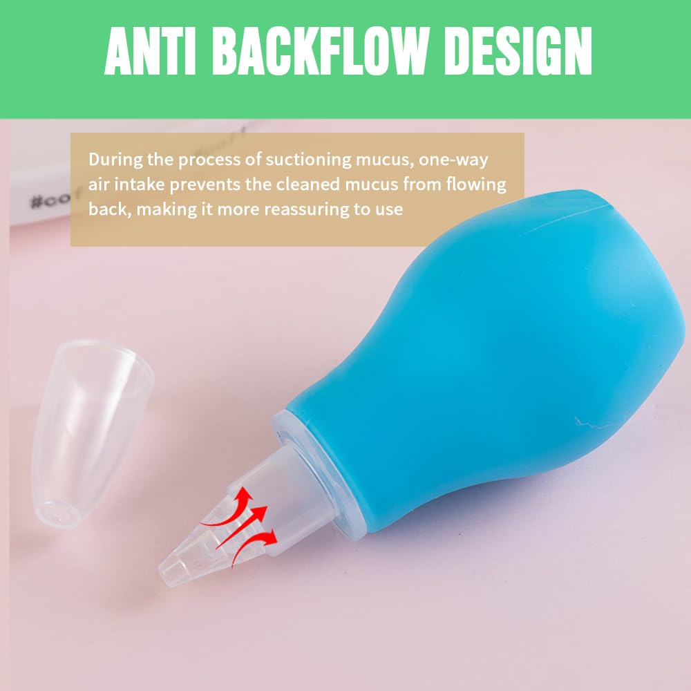 Generic Nasal Aspirator pink dishwasher-safe components for easy cleaning.