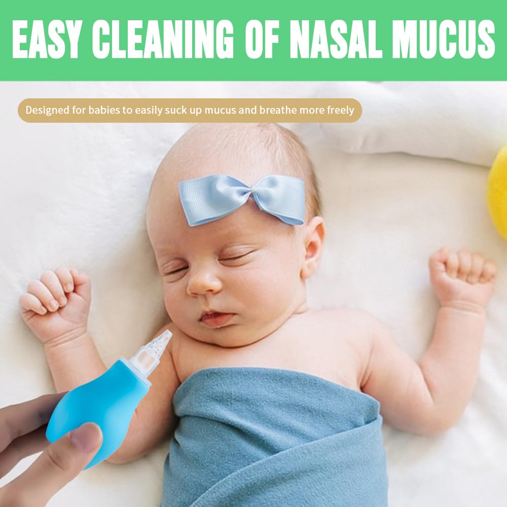 Generic Nasal Aspirator pink soft-tip for safe contact with delicate infant noses.