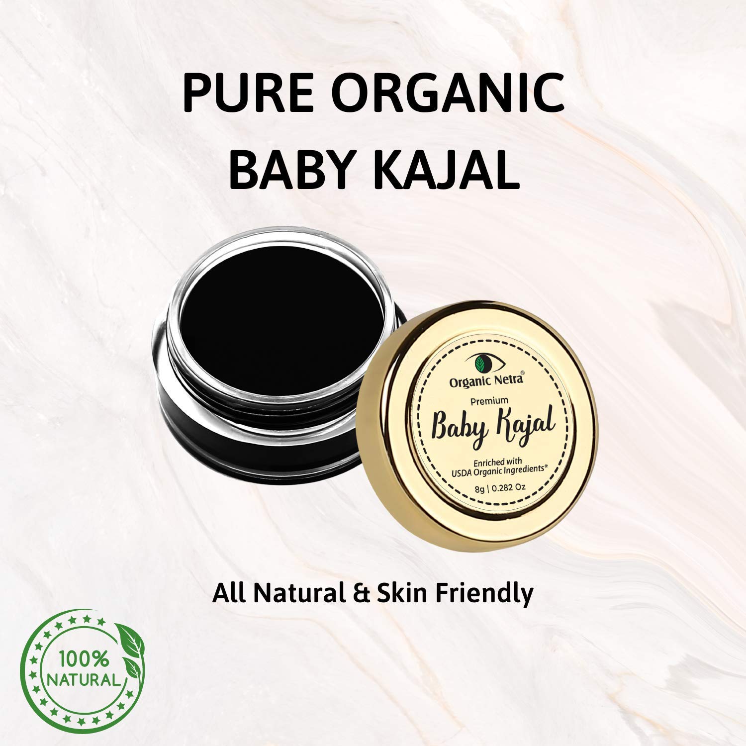 Generic Netra Baby Kajal swirls for precise, gentle color application.