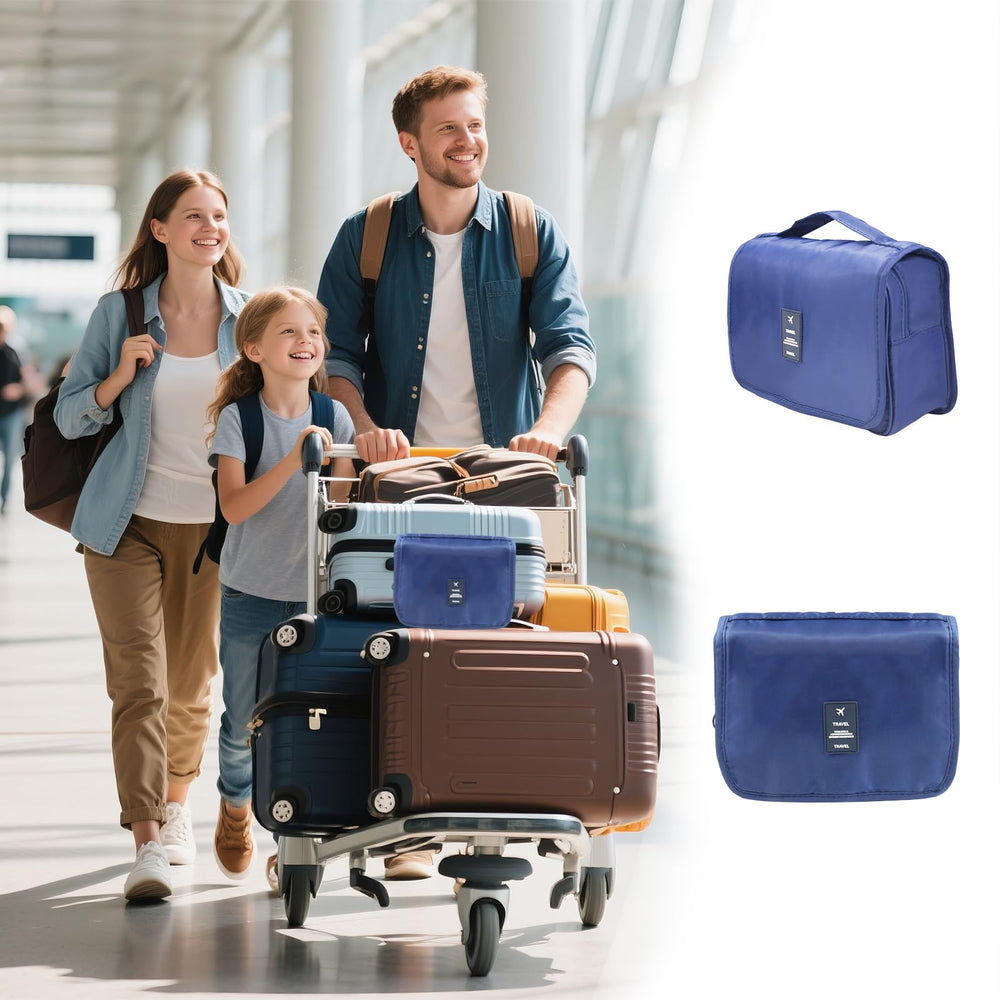 Generic ostomy travel bag multipocket-compartments: organized space for bags, catheters, and toiletries.