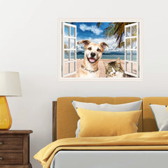 Generic peel-and-stick decals easy removal for flexible room styling.