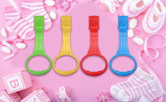 Generic pull-up ring displays four vibrant color options for playful learning