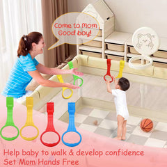 Generic pull-up ring shows universal crib clip compatible with most cribs and playpens
