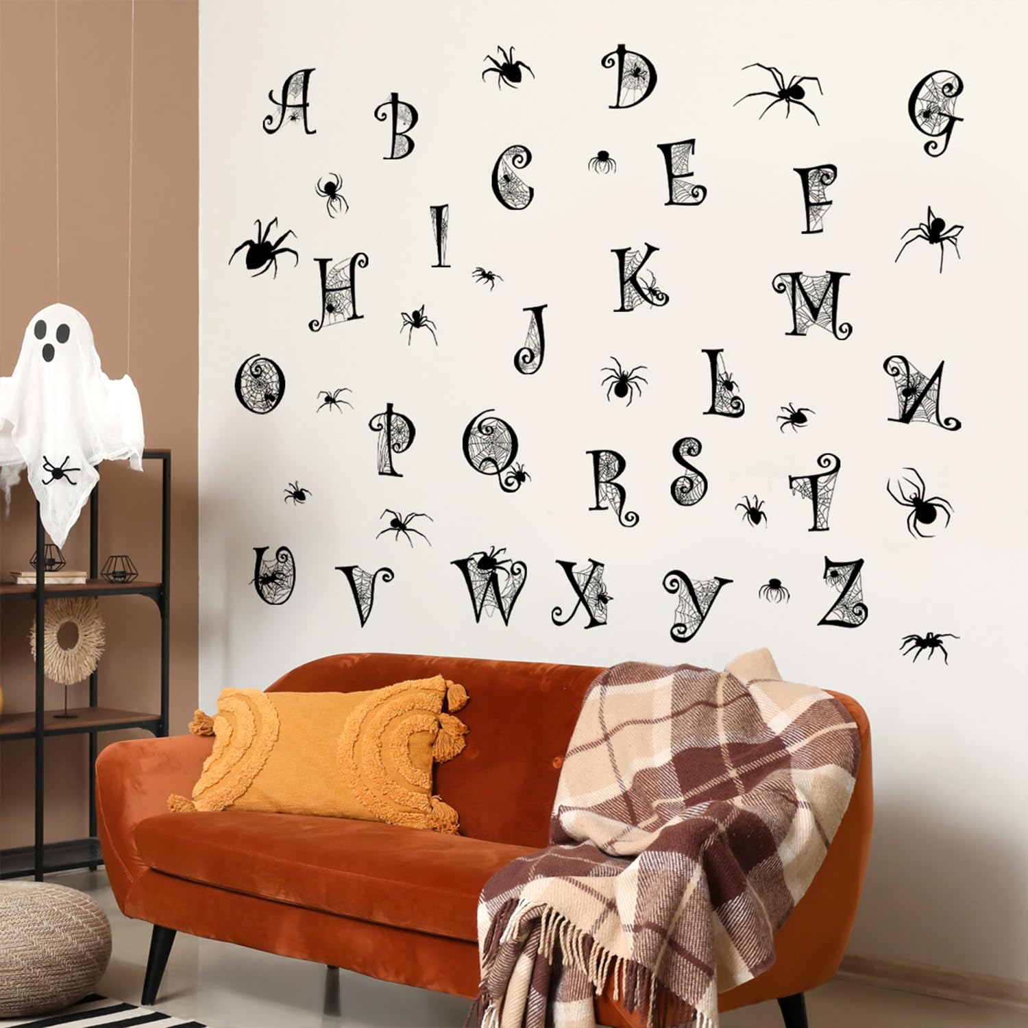 Generic PVC spider web decals with easy residue-free removal