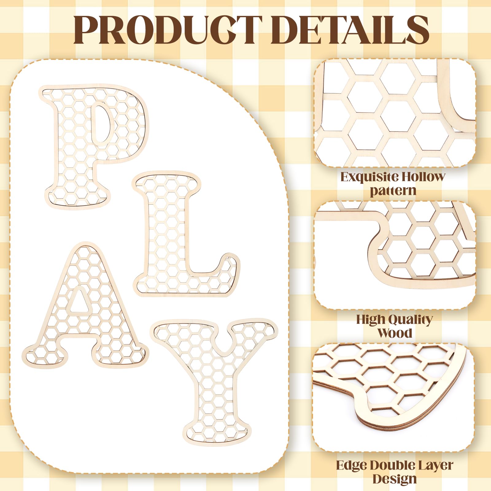 Generic rustic bohemian play sign adds warmth to living rooms and classrooms.