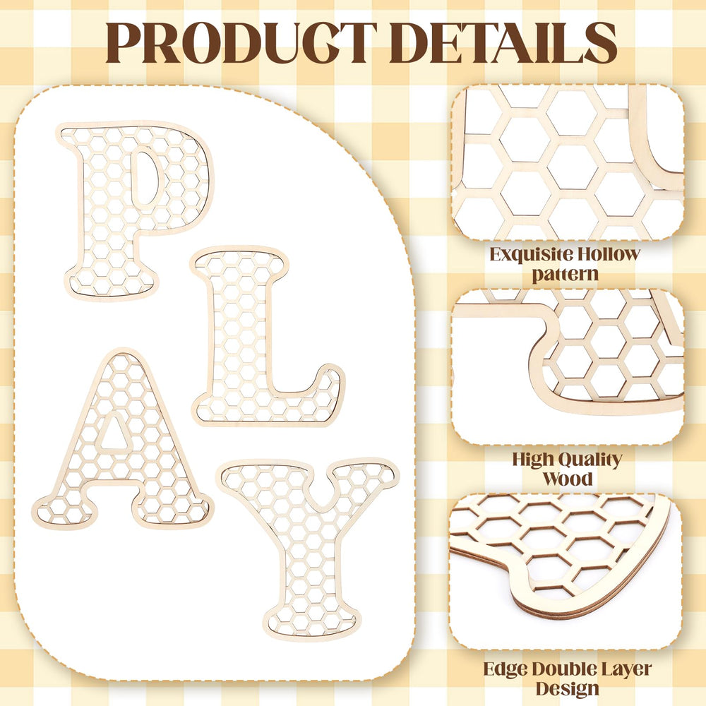 Generic rustic bohemian play sign adds warmth to living rooms and classrooms.
