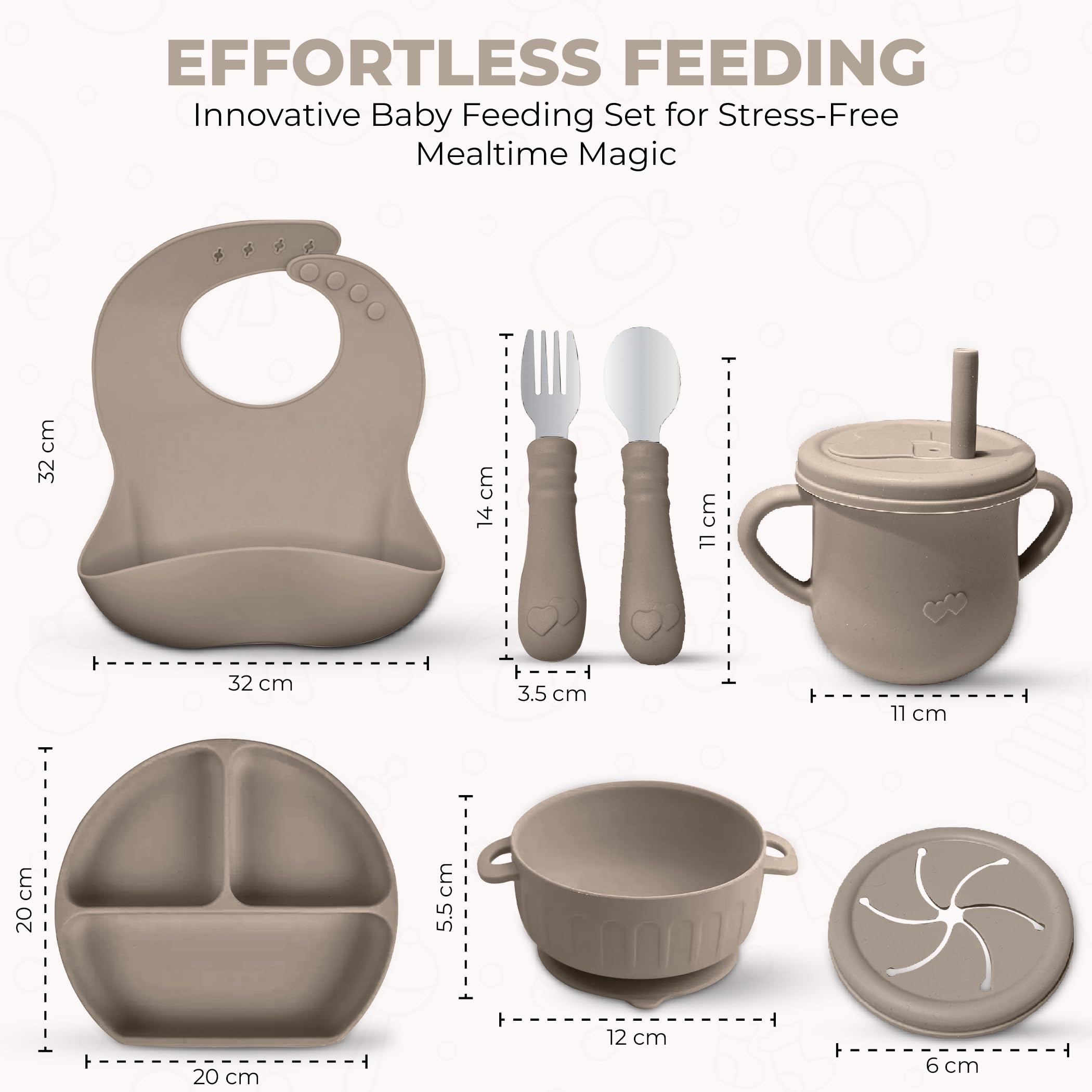 Generic SiliFeed silicone placemat keeps surfaces clean and organized