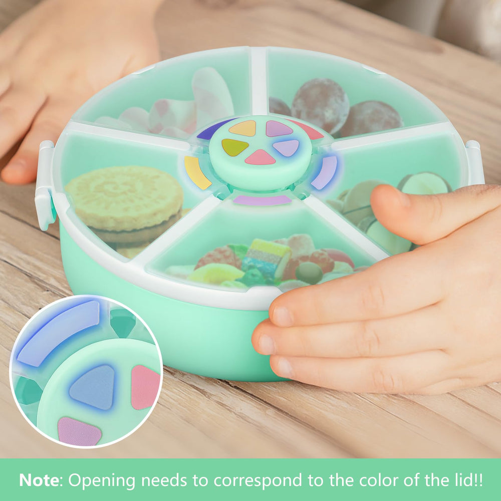 Generic Snack Spinner measuring 6.5 inches in diameter for toddlers