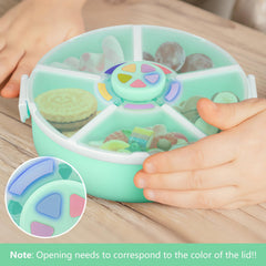 Generic Snack Spinner measuring 6.5 inches in diameter for toddlers