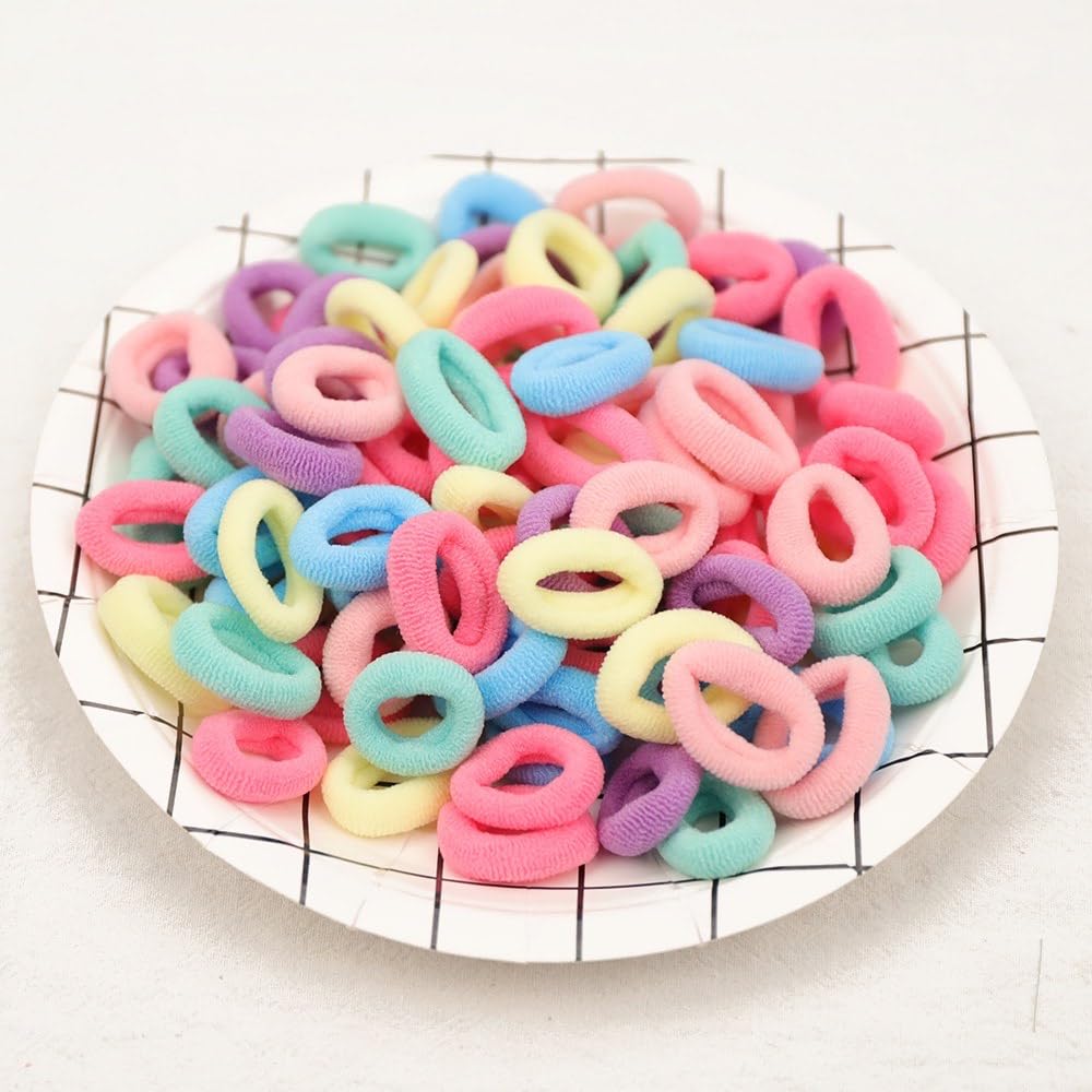 Generic soft, durable hair ties close-up showing non-damaging grip