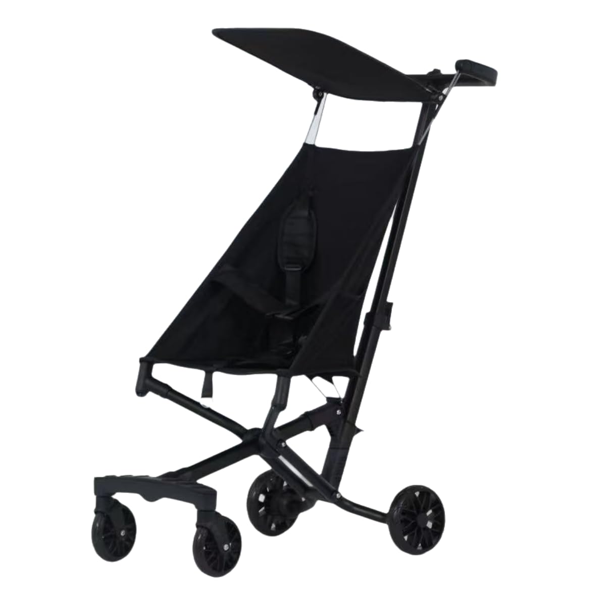 Generic Stroller compact-fold demonstrates easy travel and space-saving storage.