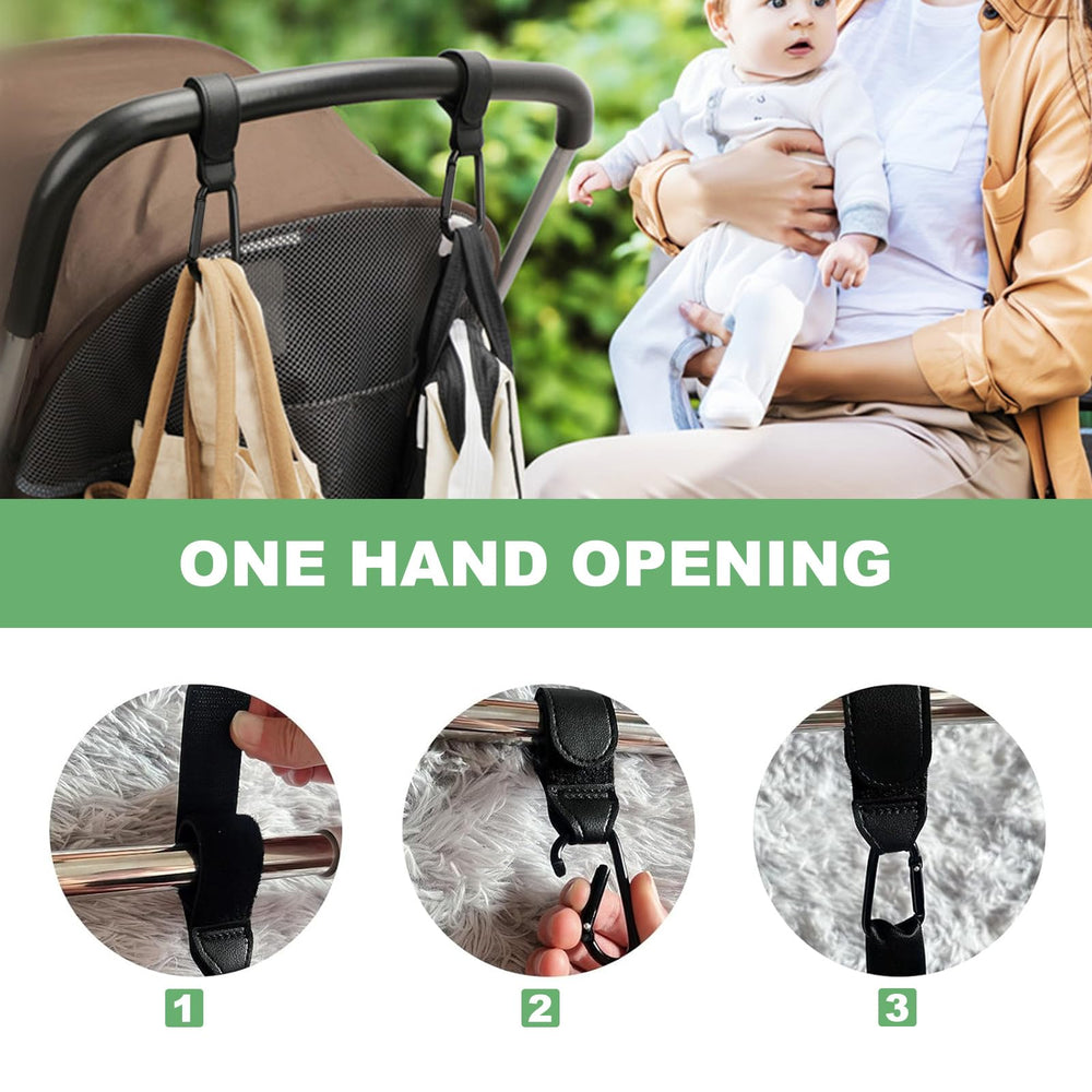 Generic Stroller Hooks travel-ready, compact, and lightweight.