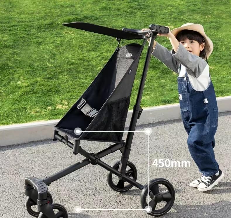 Generic Stroller in outdoor use on city sidewalks for a smooth ride.