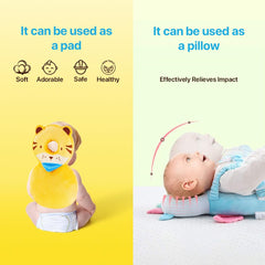 Generic baby head protector backpack in lion design supports active toddlers.