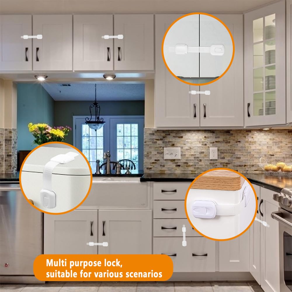 Generic toilet seat and oven lock: simple safety on busy days.