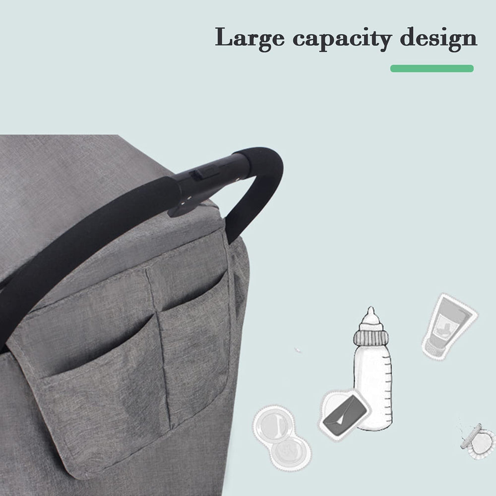 Generic universal stroller rain cover easy installation with elastic edges and straps.