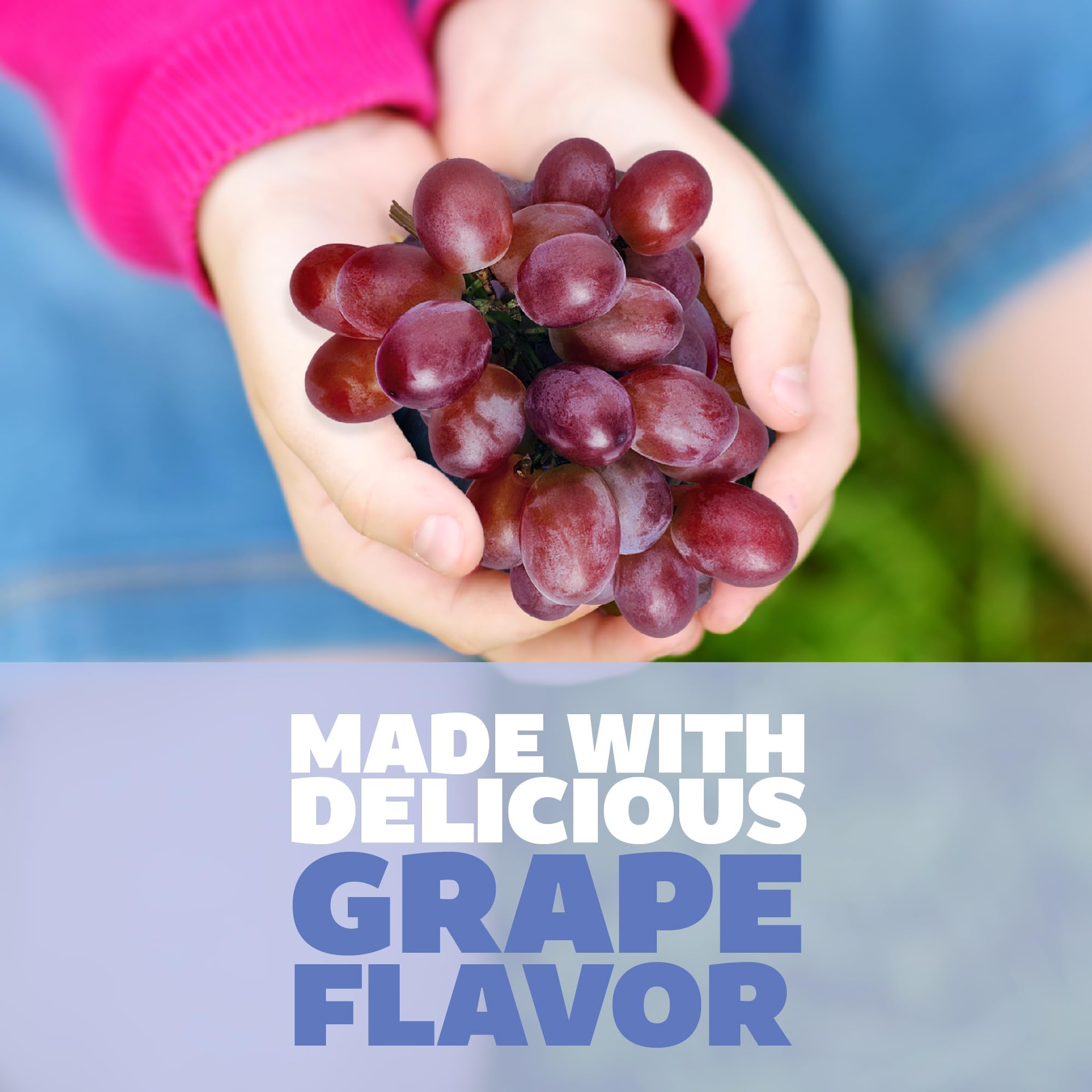 Genexa grape-flavored chewables offer kid-friendly taste for dosing.