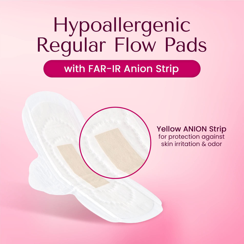 GENIAL DAY vegan and eco-certified pad with breathable, skin-friendly materials.
