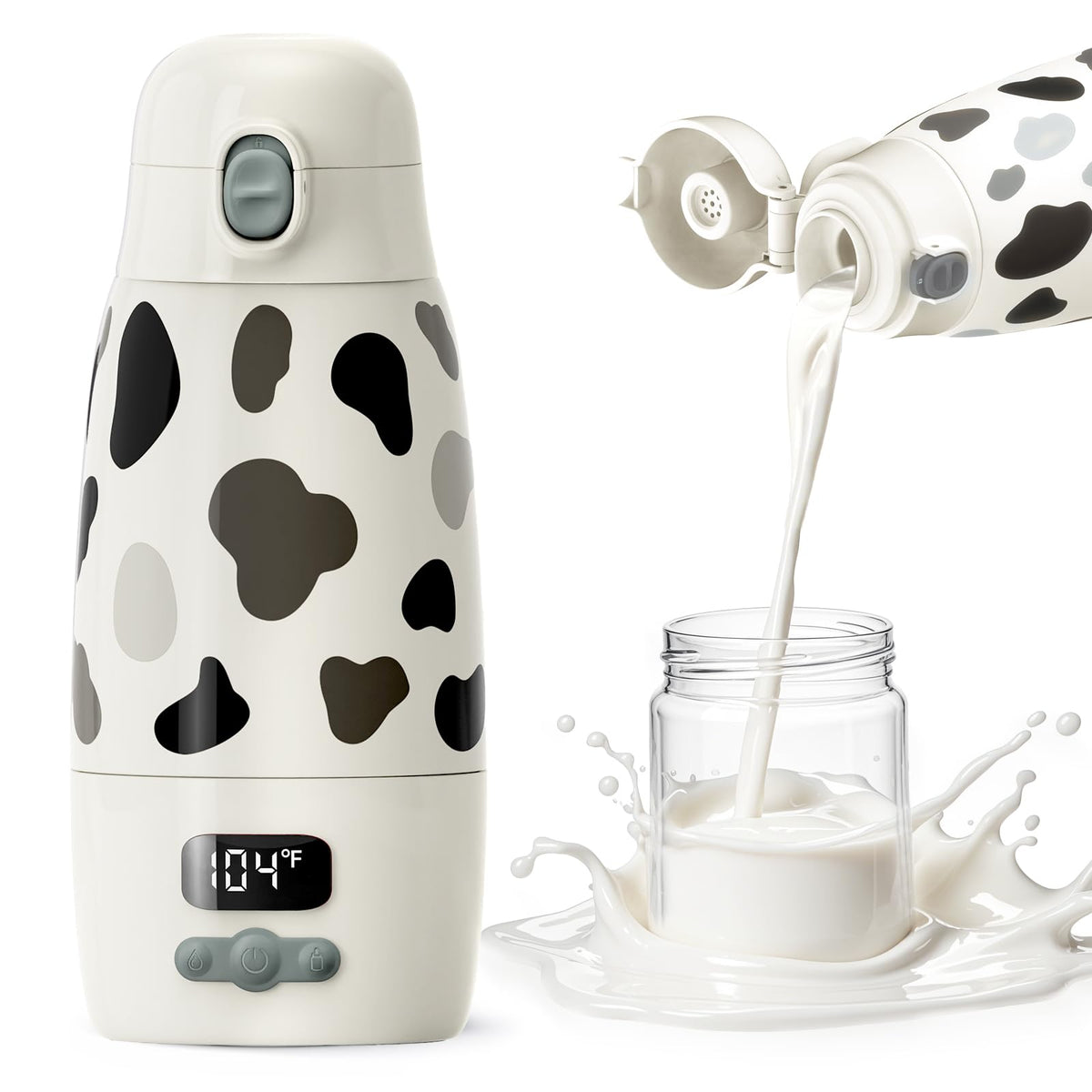 Gentle Bottle portable warmer front view for on-the-go feeds