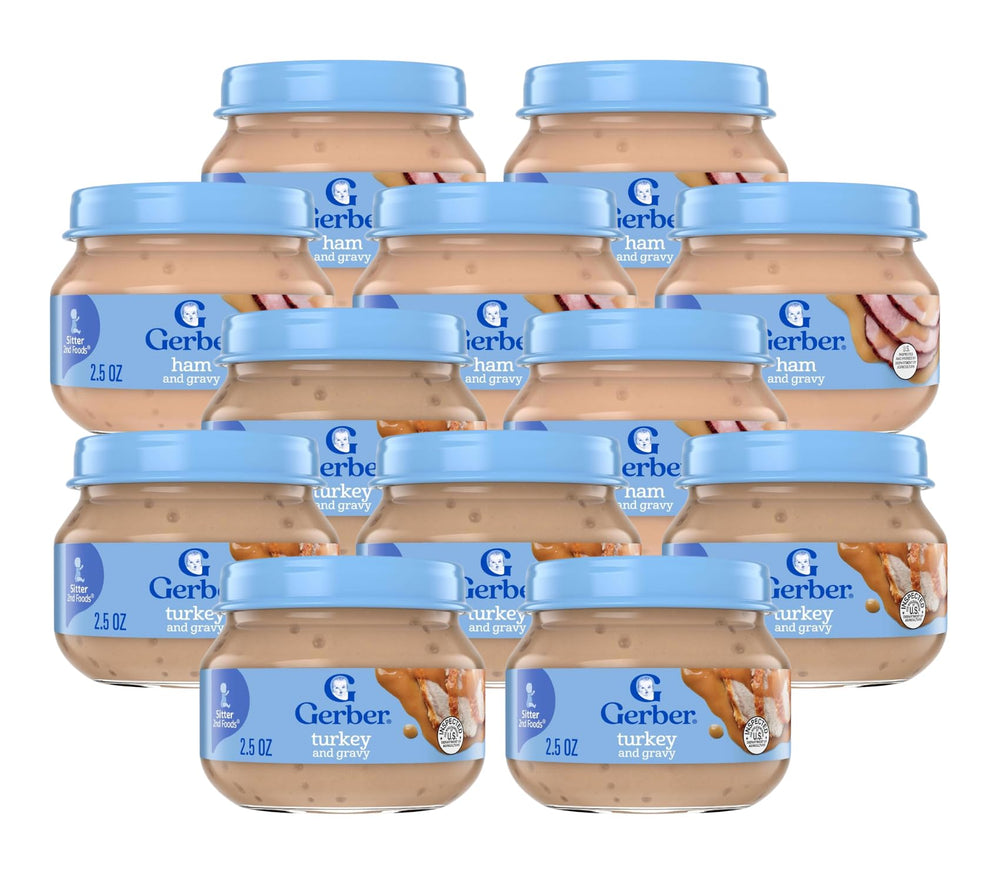 Gerber 2nd Foods ham-gravy jar for baby's meals; savory option