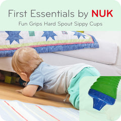 First Essentials Fun Grips sippy cup with leak-proof design for mess-free use.