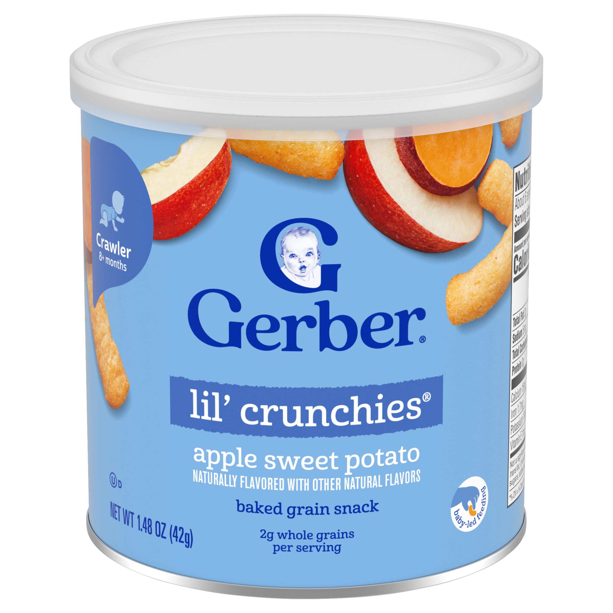 Gerber Lil' Crunchies close-up showing light, airy crunch.