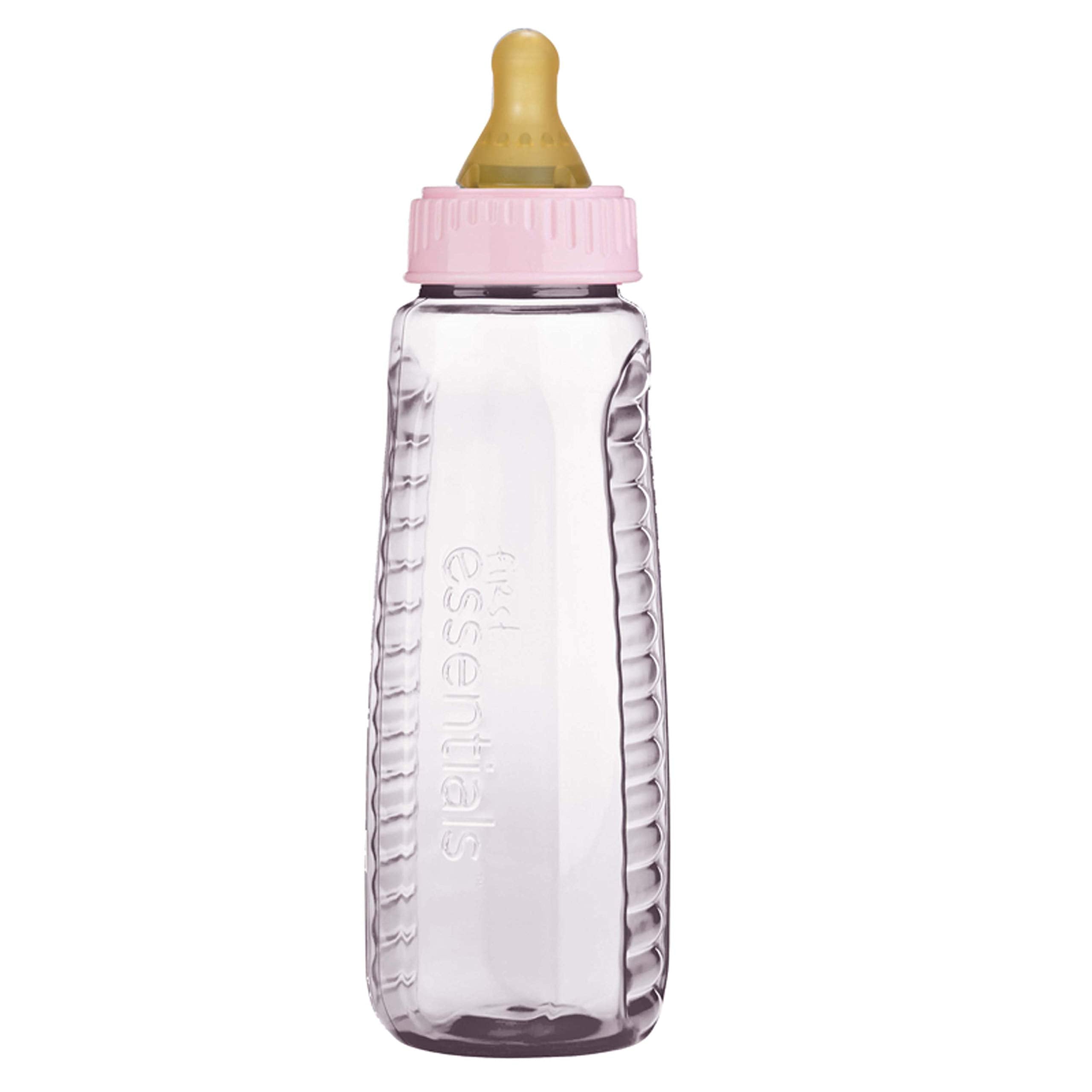 NUK ribbed nipple close-up, helps prevent nipple collapse during feeds.