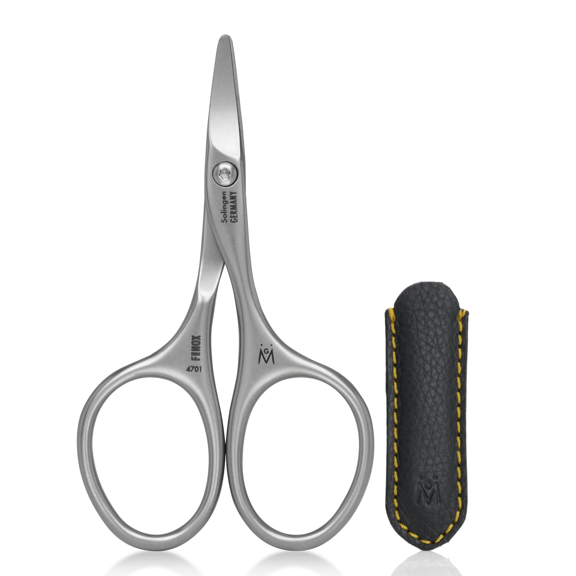 GERMANIKURE rounded safety nail scissors with rounded tips for gentle trimming